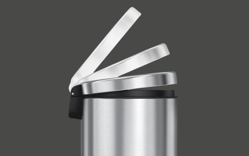Thùng rác bán nguyệt Simplehuman 6L nội địa Đức cao cấp