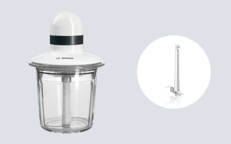 Máy xay thịt mini BOSCH MMR15A1 màu trắng