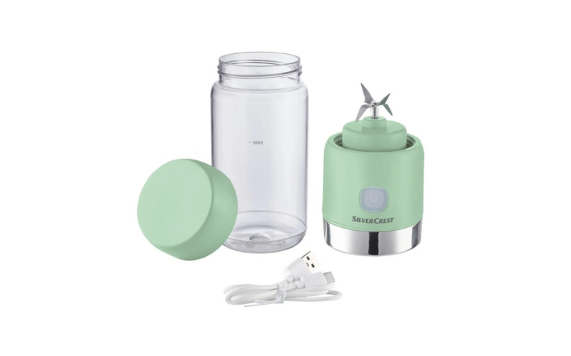 Máy xay sinh tố mini Silvercrest Smoothie màu xanh ngọc