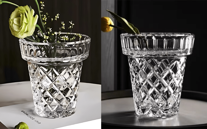 Lọ hoa Diamond Classic Crystal Bohemia