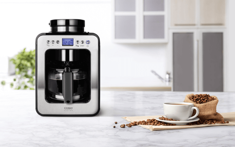 Máy pha cà phê mini kèm xay CASO Coffee Compact Electronic 600W