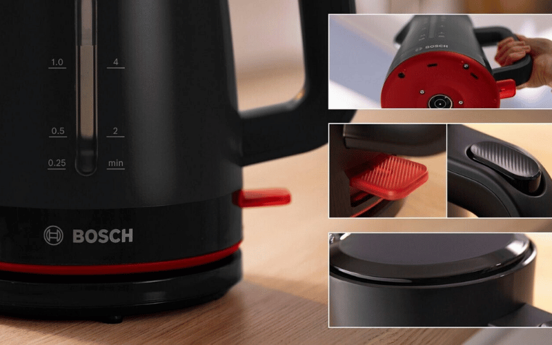 Ấm siêu tốc BOSCH TWK3M123 màu đen