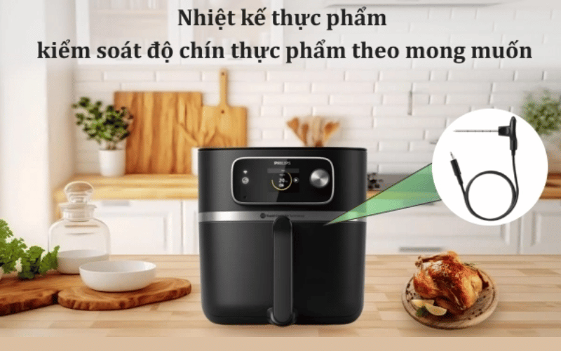Nồi chiên không dầu Philips HD9880/90 XXL nội địa Đức