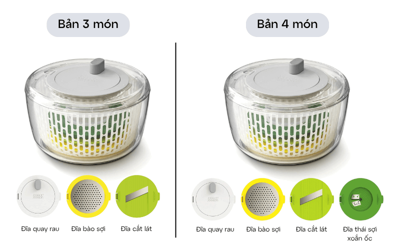 Rổ quay rau salat Joseph Joseph Duo Multi-Prep