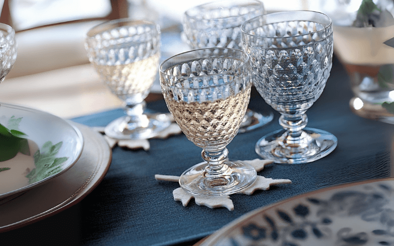 Set 4 ly pha lê VILLEROY BOCH Boston 400ml, nhiều màu