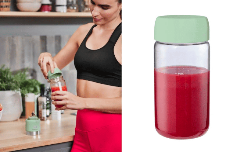 Máy xay sinh tố mini Silvercrest Smoothie màu xanh ngọc