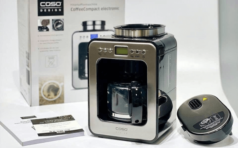Máy pha cà phê mini kèm xay CASO Coffee Compact Electronic 600W