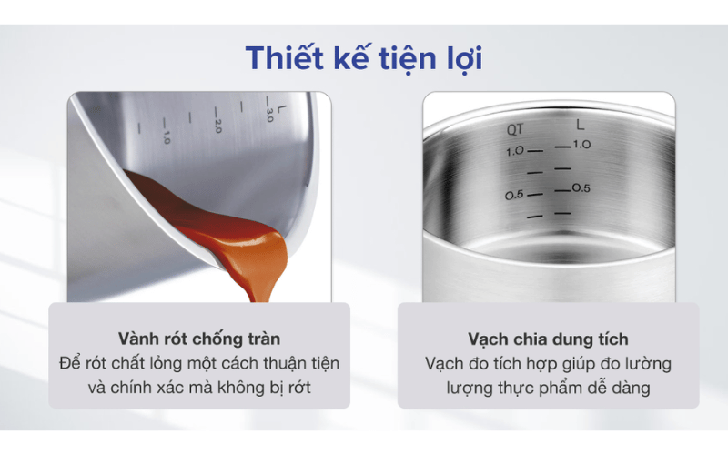 Bộ nồi FISSLER Pure Collection 5 món vung kính kèm quánh made in Germany