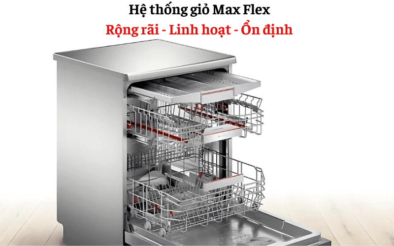 Giàn MaxFlex + VarioDrawer – Sắp Xếp Dễ Dàng