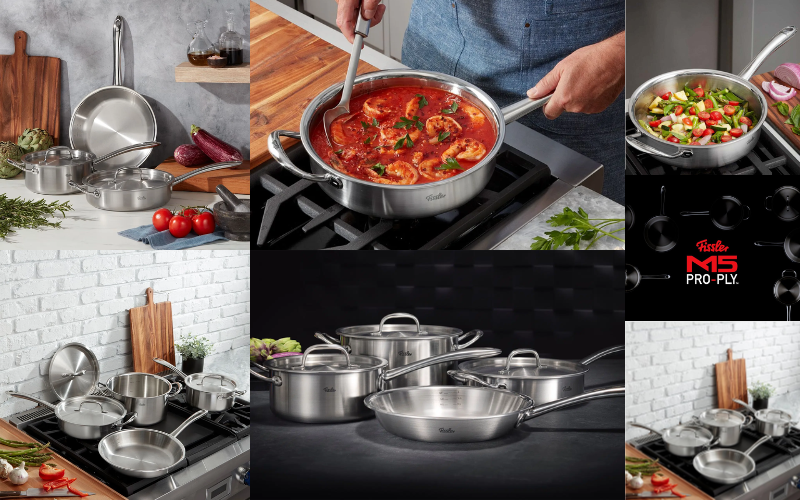 Bộ nồi Fissler M5 Pro‑Ply nội địa Đức