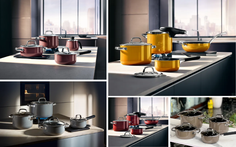 Bộ nồi WMF Fusiontec Mineral nhiều màu