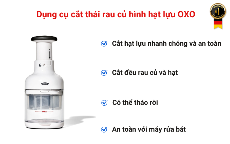 Dụng cụ cắt thái rau củ hình hạt lựu OXO