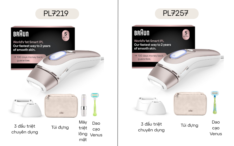Máy triệt lông thông minh Braun Skin i·expert Smart IPL
