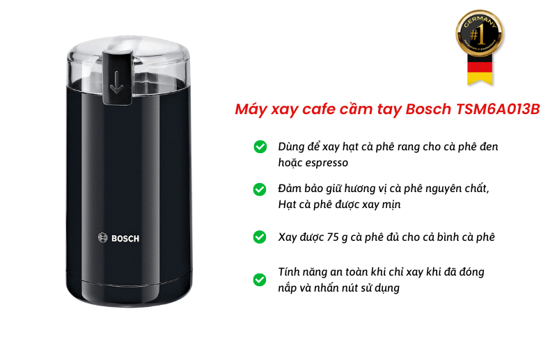 Máy xay cafe cầm tay Bosch TSM6A013B