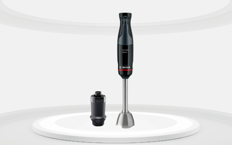 Máy xay cầm tay Bosch Series 4 ErgoMaster 1000W màu đen kèm hút chân không