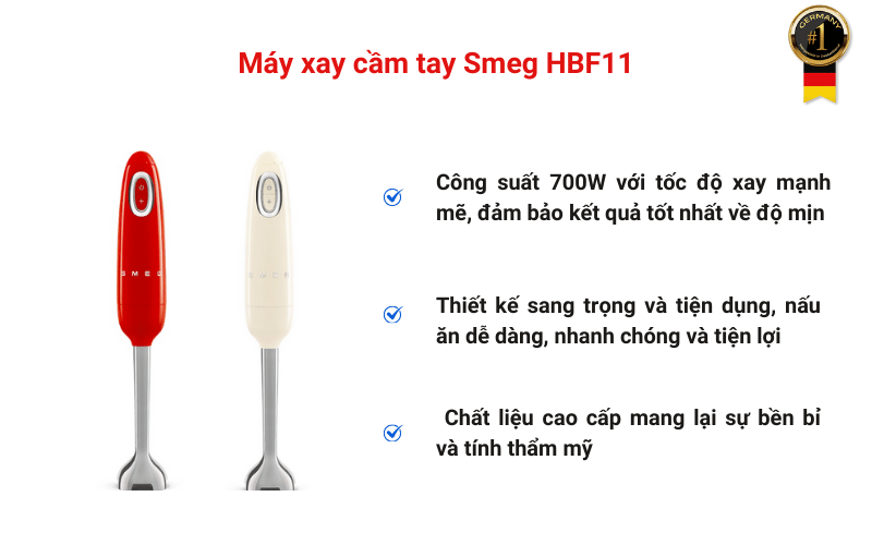 Máy xay cầm tay Smeg HBF11