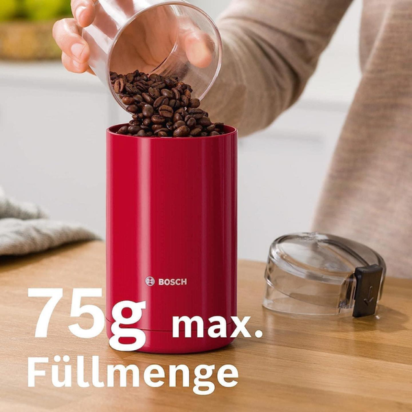 Máy xay hạt cà phê mini BOSCH TSM6A014R màu đỏ