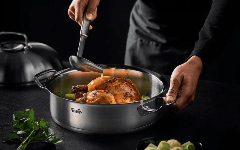Nồi thấp Fissler lý tưởng cho kho, om, xào
