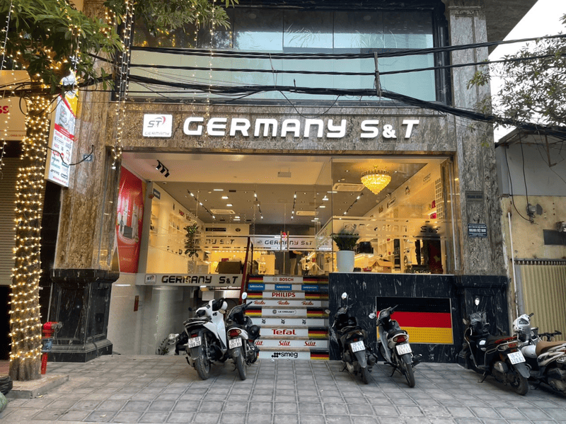 Showroom Germany S&T tại Hà Nội trưng bày các thiết bị gia dụng nhập khẩu từ Đức