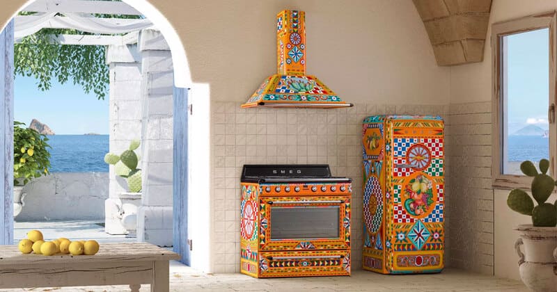Bộ sưu tập SMEG Dolce & Gabbana – Sicily is my Love với hoa văn dân gian Sicily rực rỡ