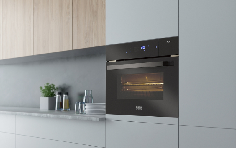 Lò nướng kèm hấp Caso SteamMaster E 56 nội địa Đức