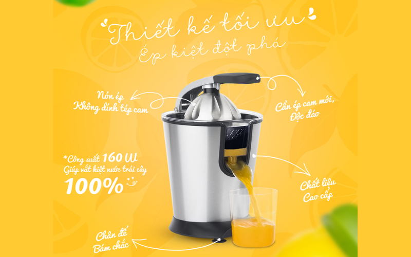 Máy vắt cam Caso nội địa Đức cao cấp