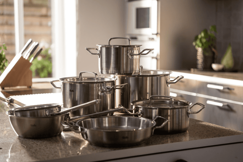 Bộ nồi chảo Fissler trong căn bếp hiện đại