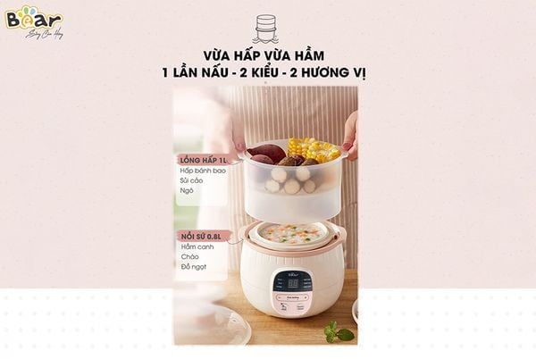 1. Dung tích 0.8L hoàn hảo cho bé ăn dặm và nhu cầu cá nhân