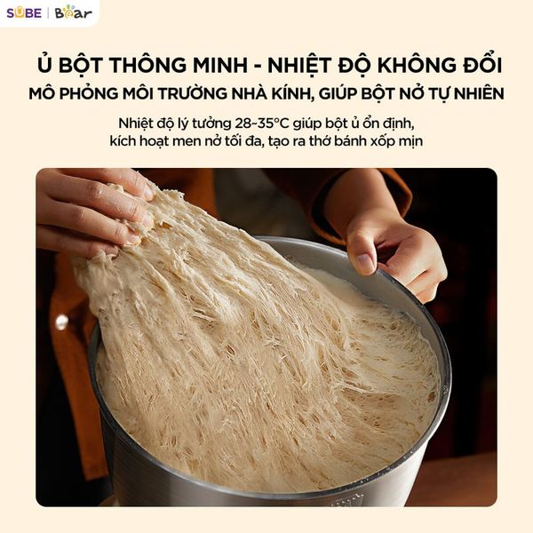 3. Ủ bột nhiệt độ chuẩn 28 - 35°C