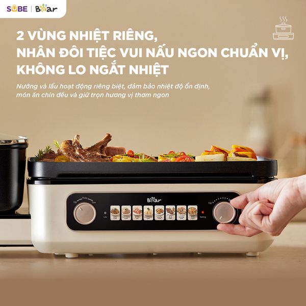 3. Điều khiển nhiệt độ độc lập - Chính xác, linh hoạt