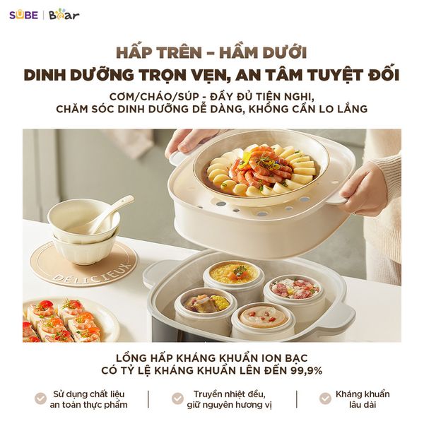 5. Hấp trên, hầm dưới - Đa nhiệm thông minh