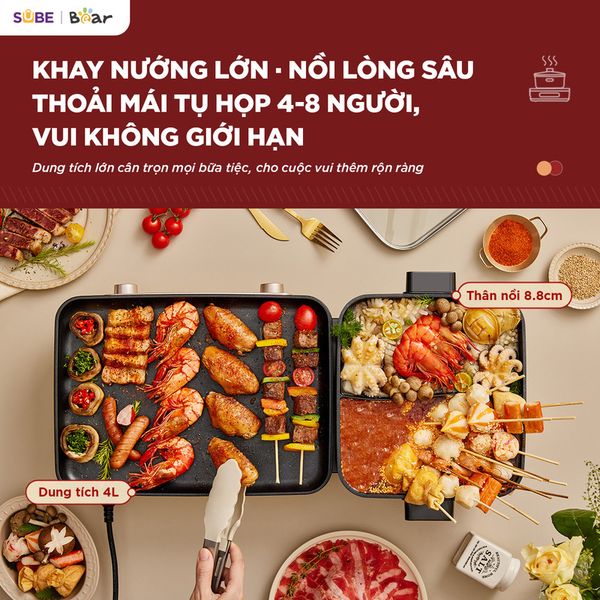 6. Dung tích lớn 4L - Phục vụ đa dạng nhu cầu