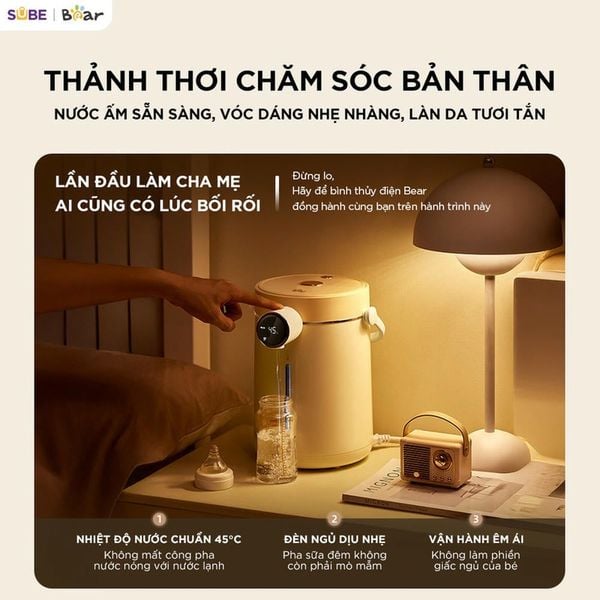8. Đèn ngủ tích hợp - Tiện lợi ban đêm