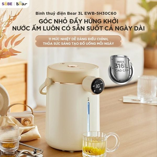 Bình thủy điện Bear 3L EWB-5H30C60