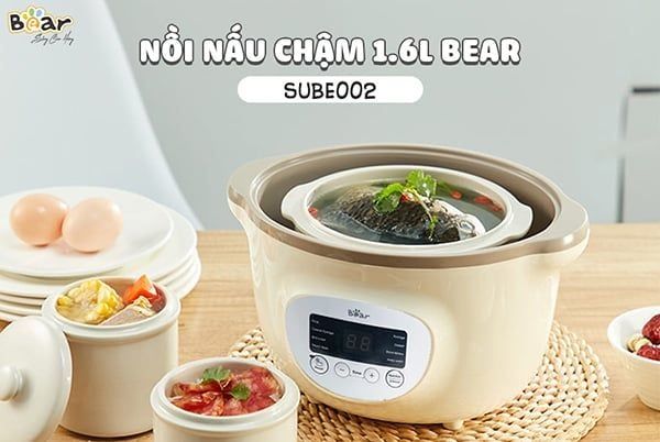 nồi nấu chậm Bear 1.6L SUBE002