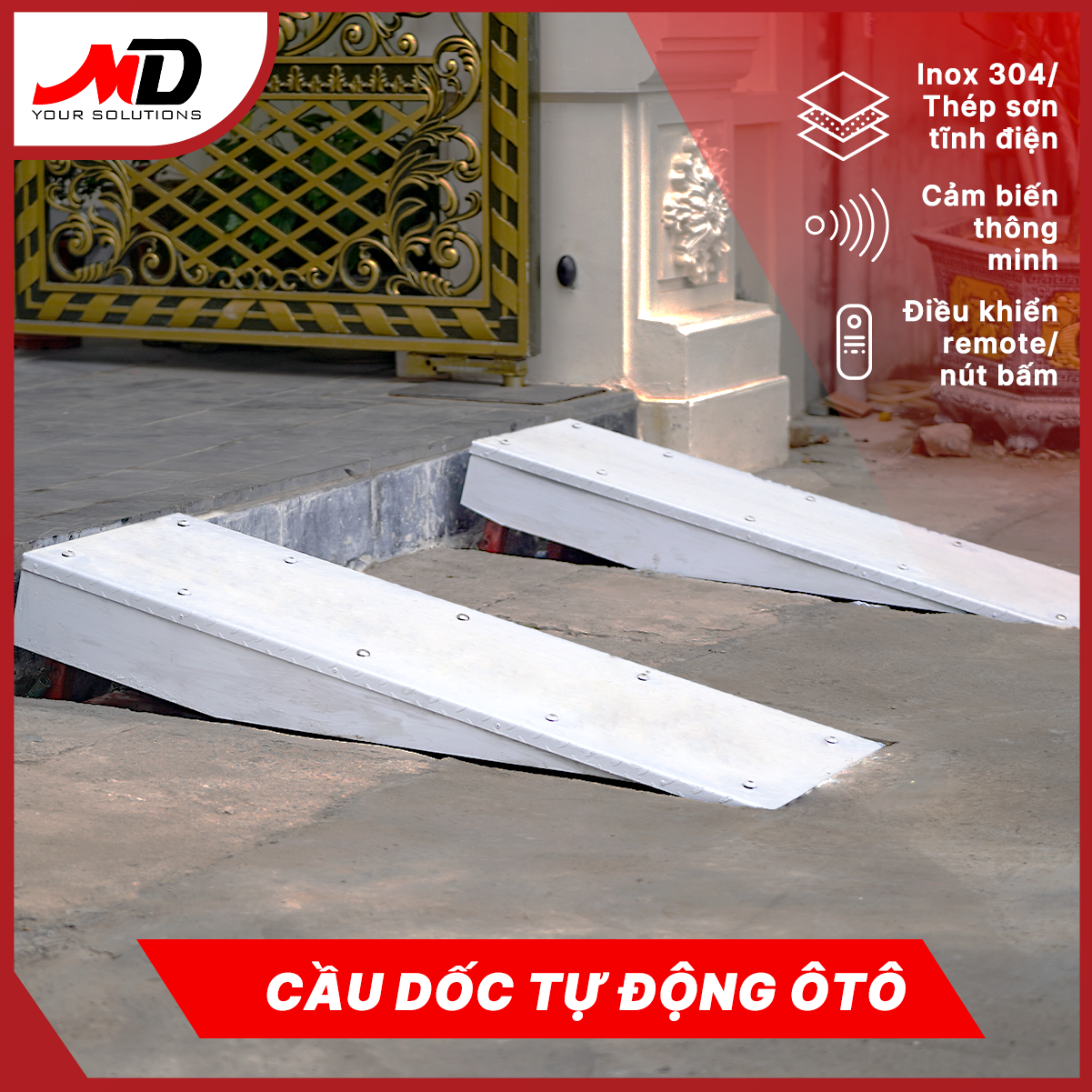 Dự án cầu dốc xe tự động âm sàn ở Võ Chí Công