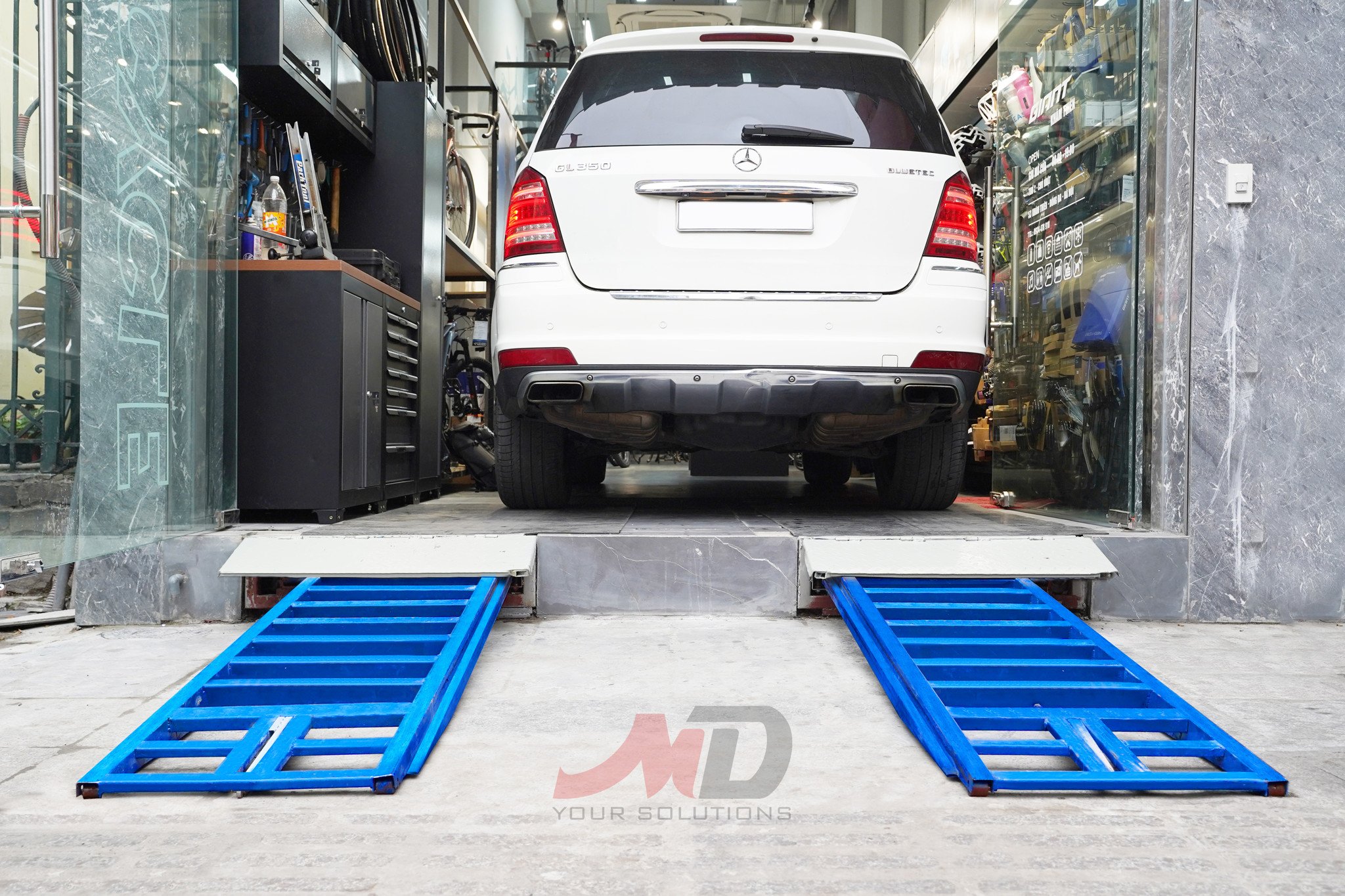 Dự án cầu dốc xe ô tô tự động cho khách hàng tại Khâm Thiên