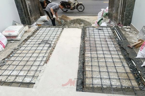 tấm đan hố kỹ thuật cầu dốc ô tô âm sàn