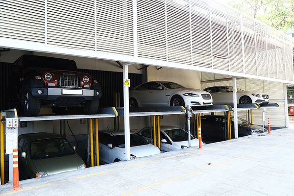 Hệ thống đỗ xe thông minh bán tự động puzzle parking