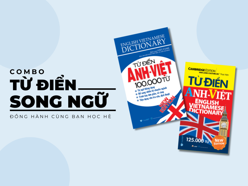 Combo từ điển song ngữ bỏ túi – Bạn đồng hành học hè
