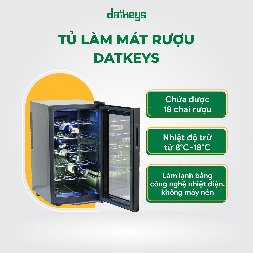 Những tính năng của tủ làm mát rượu vang Datkeys 48 lít Model JC-48SBPFW
