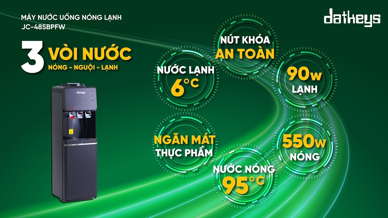 Cùng Thu Thảo trải nghiệm những tiện ích của máy nước uống nóng lạnh Datkeys
