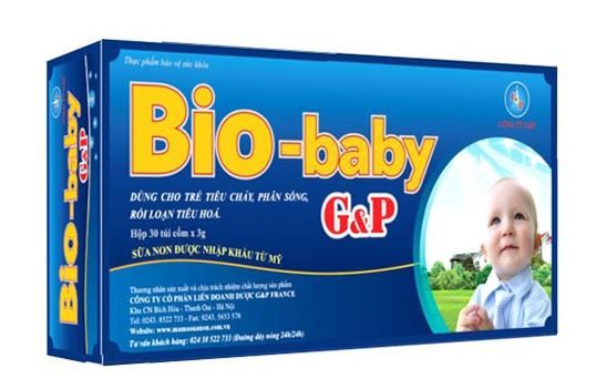 Cốm Cân Bằng Hệ Vi Sinh Cho Trẻ Bio-Baby Gp hộp 30 túi