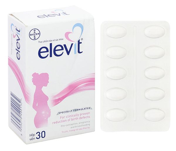 Elevit bổ sung vitamin cho phụ nữ mang thai hộp 30 viên