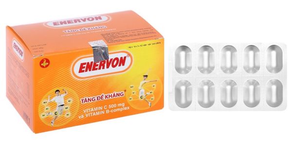 Enervon bổ sung vitamin nhóm B và vitamin C hộp 10 vỉ x 10 viên