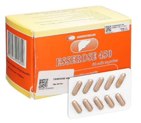 Esserose 450 hỗ trợ trị bệnh lý về gan (5 vỉ x 10 viên)