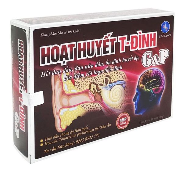 Hoạt huyết T-Đình G&P hộp 30 viên