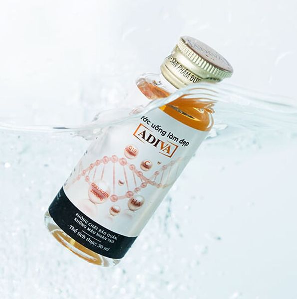 Nước uống làm đẹp Collagen ADIVA hộp 14 chai