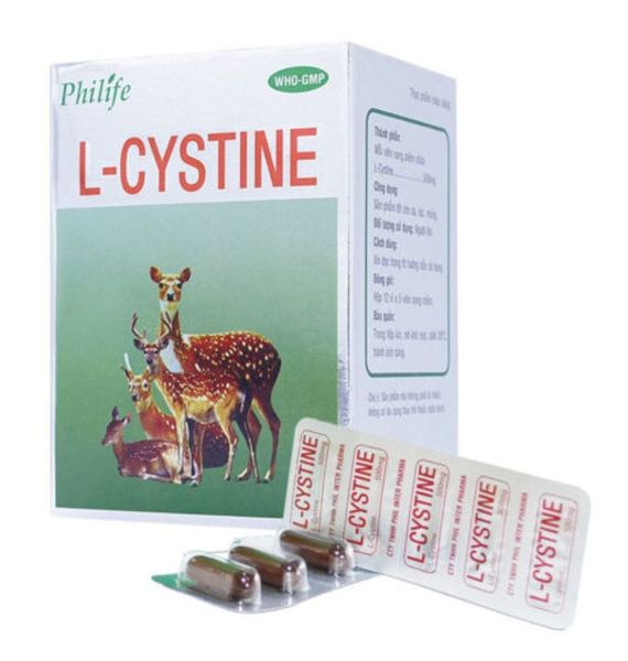 Philife L-Cystine làm đẹp da, tóc, móng hộp 60 viên