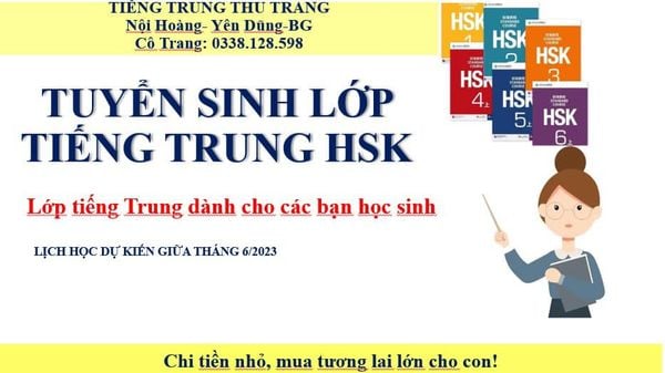 Quảng cáo trung tâm tiếng Trung – Thu Trang